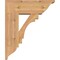 Ekena Millwork Merced Traditional Smooth Bracket w/ Offset Brace, Western Red Cedar, 7 1/2"W x 20"D x 24"H BKT0806X20X24MRC01SWR - alternate 4